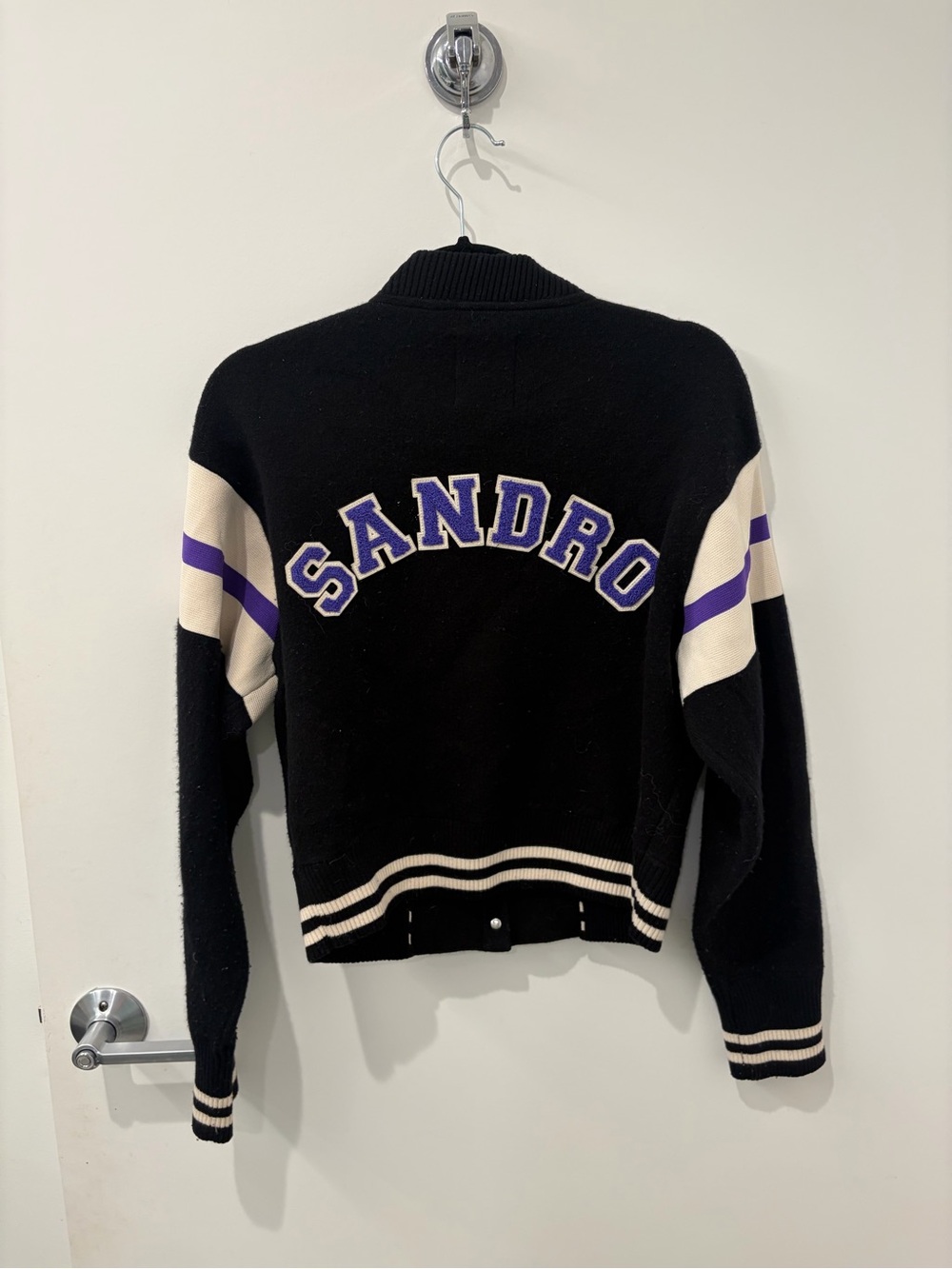 Sandro Varsity Style Cardigan/Sweater